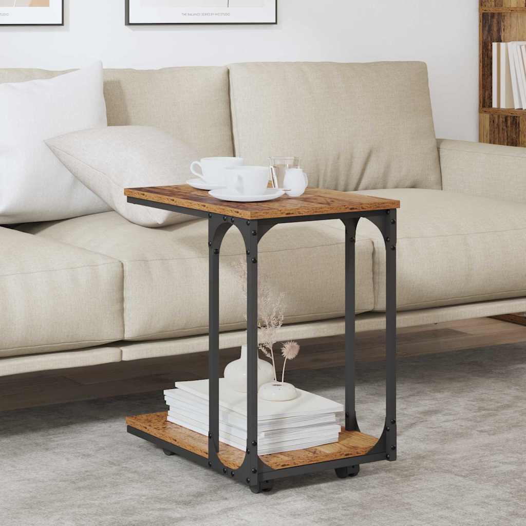 Side Table Old Wood 50 x 35 x 55.5 cm Engineered Wood
