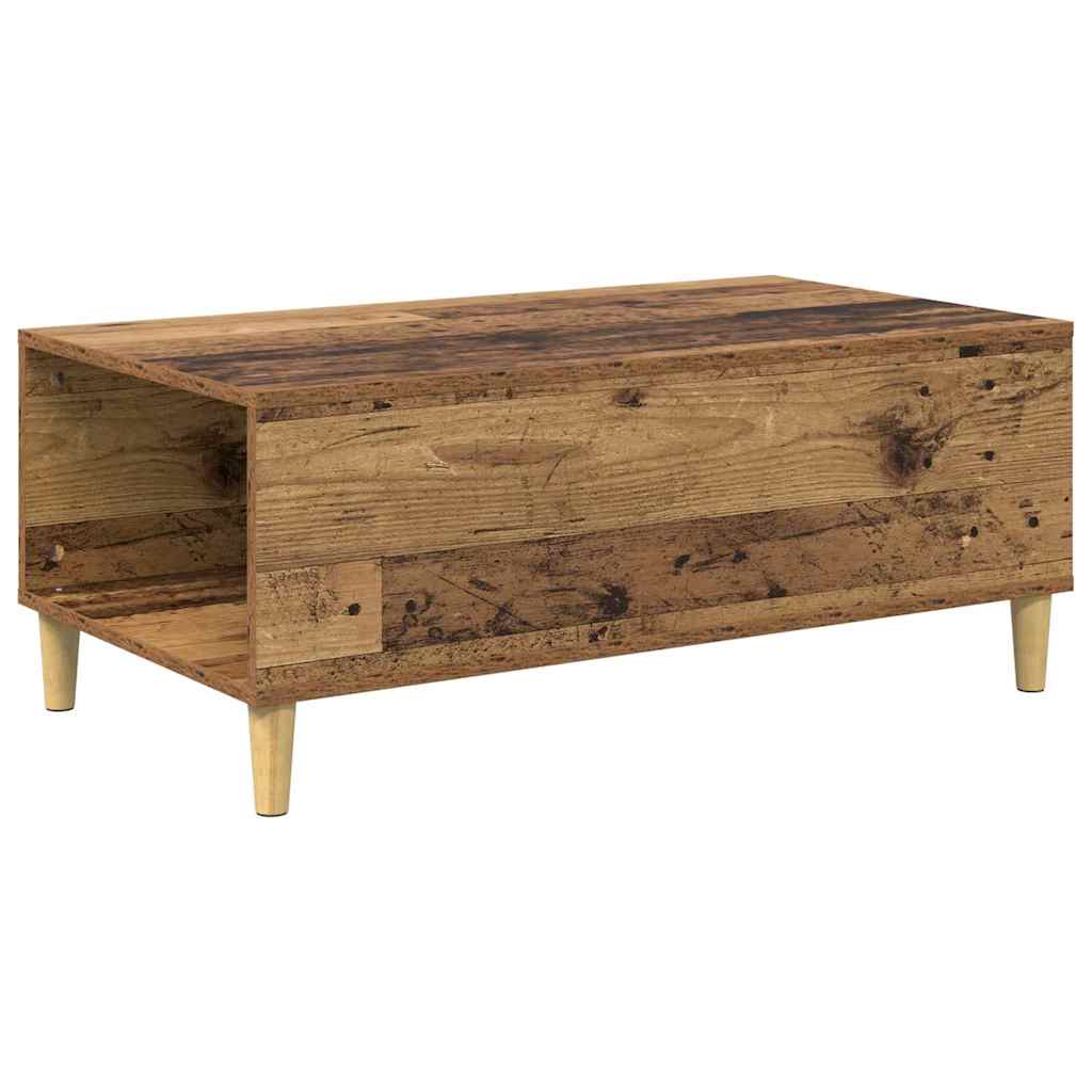 Coffee Table Old Wood 90 x 50 x 35 cm Engineered Wood
