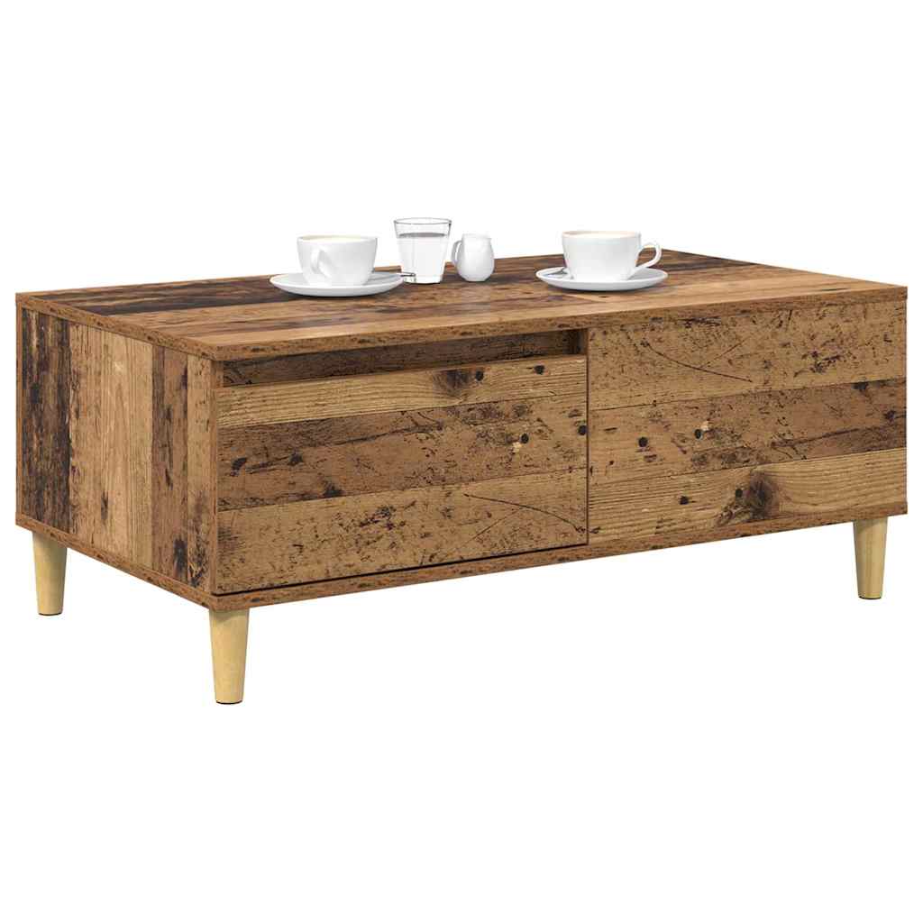 Coffee Table Old Wood 90 x 50 x 35 cm Engineered Wood