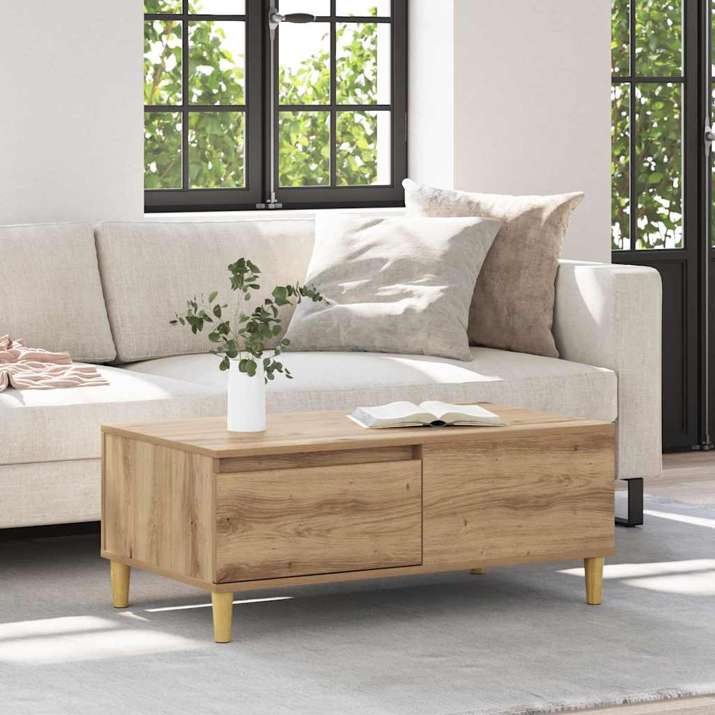 Coffee Table Artisan Oak 90 x 50 x 35 cm Engineered Wood