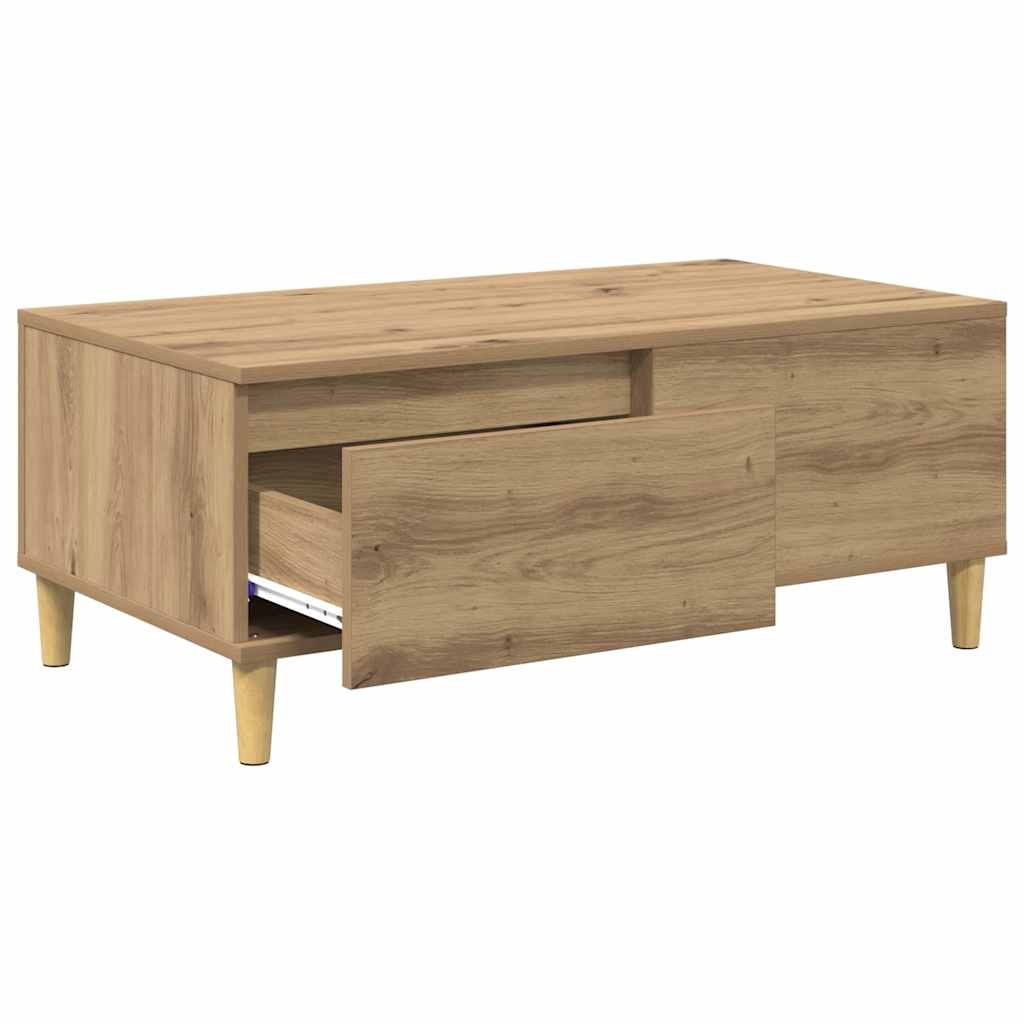 Coffee Table Artisan Oak 90 x 50 x 35 cm Engineered Wood