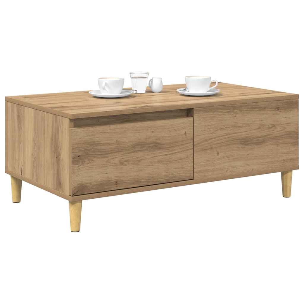 Coffee Table Artisan Oak 90 x 50 x 35 cm Engineered Wood
