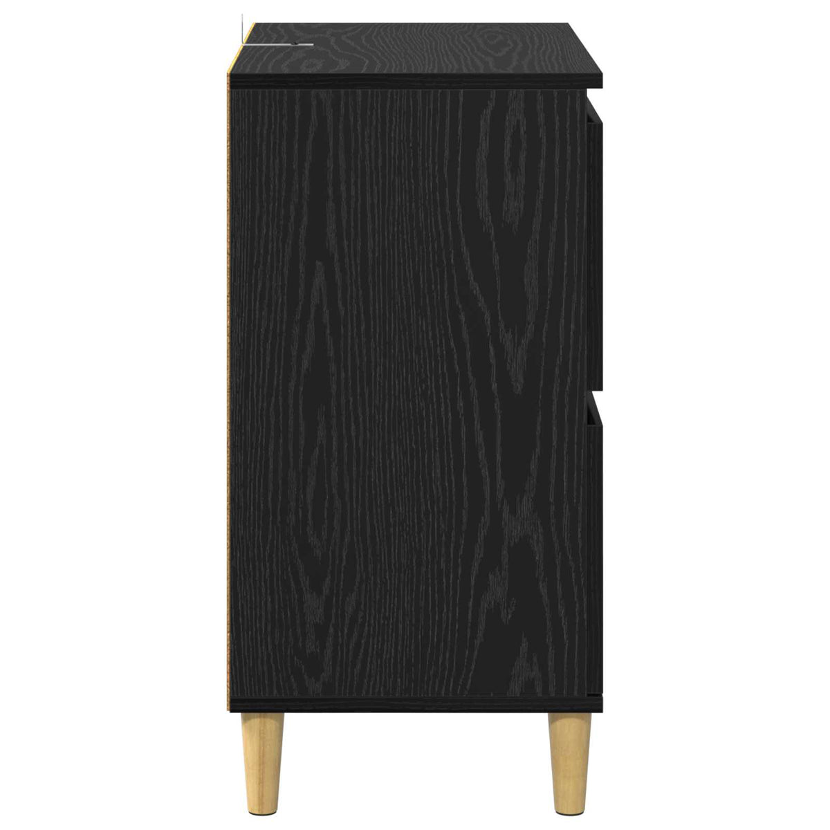 Sideboard Black Oak 60 x 35 x 70 cm Engineered Wood