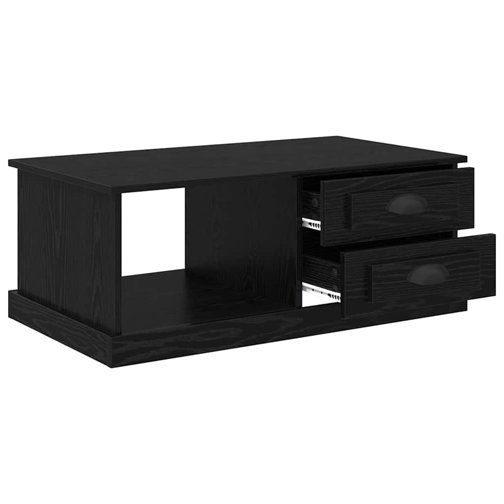 Coffee Table Black Oak 90 x 50 x 35 cm Engineered Wood