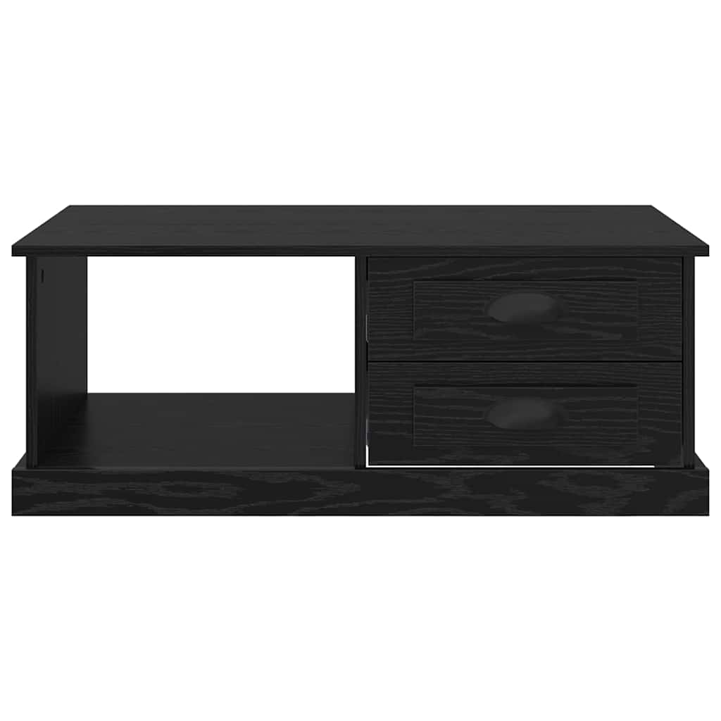 Coffee Table Black Oak 90 x 50 x 35 cm Engineered Wood