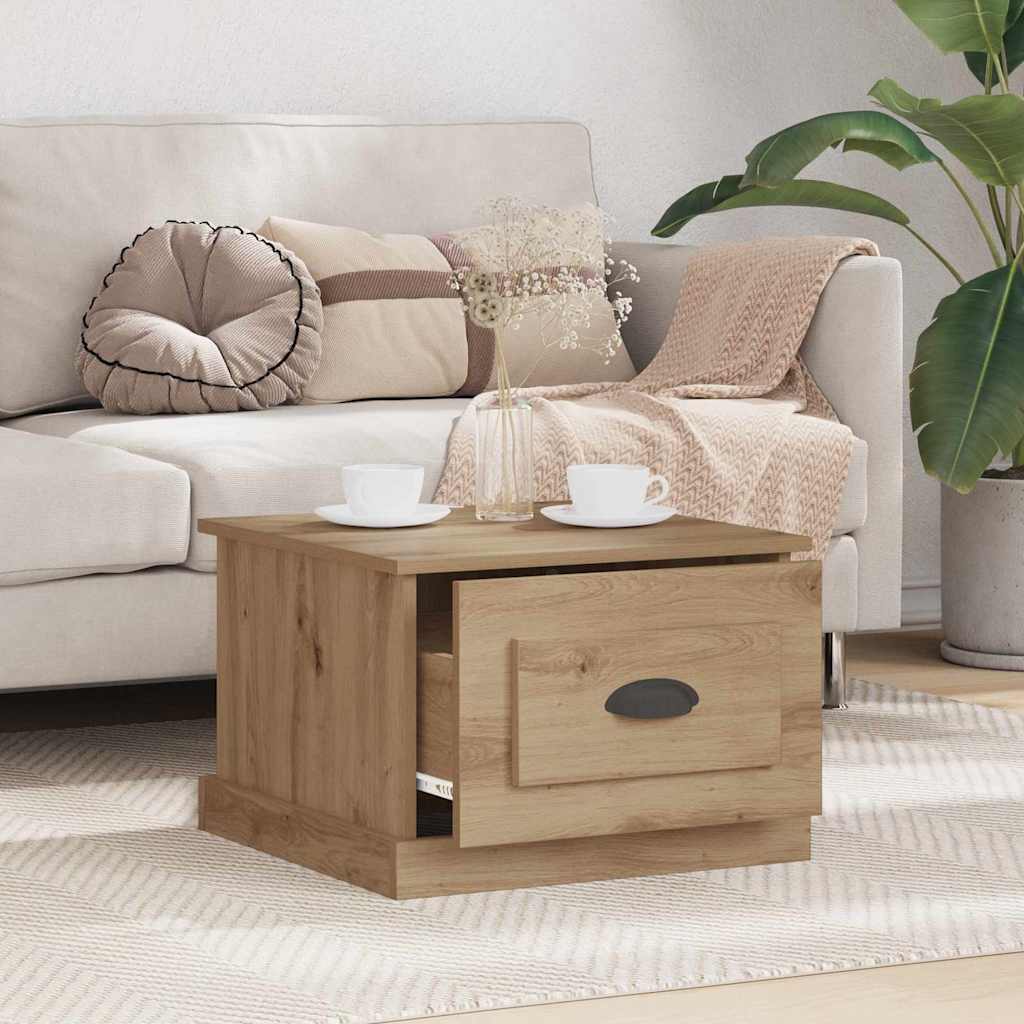 Coffee Table Artisan Oak 50 x 50 x 35 cm Engineered Wood