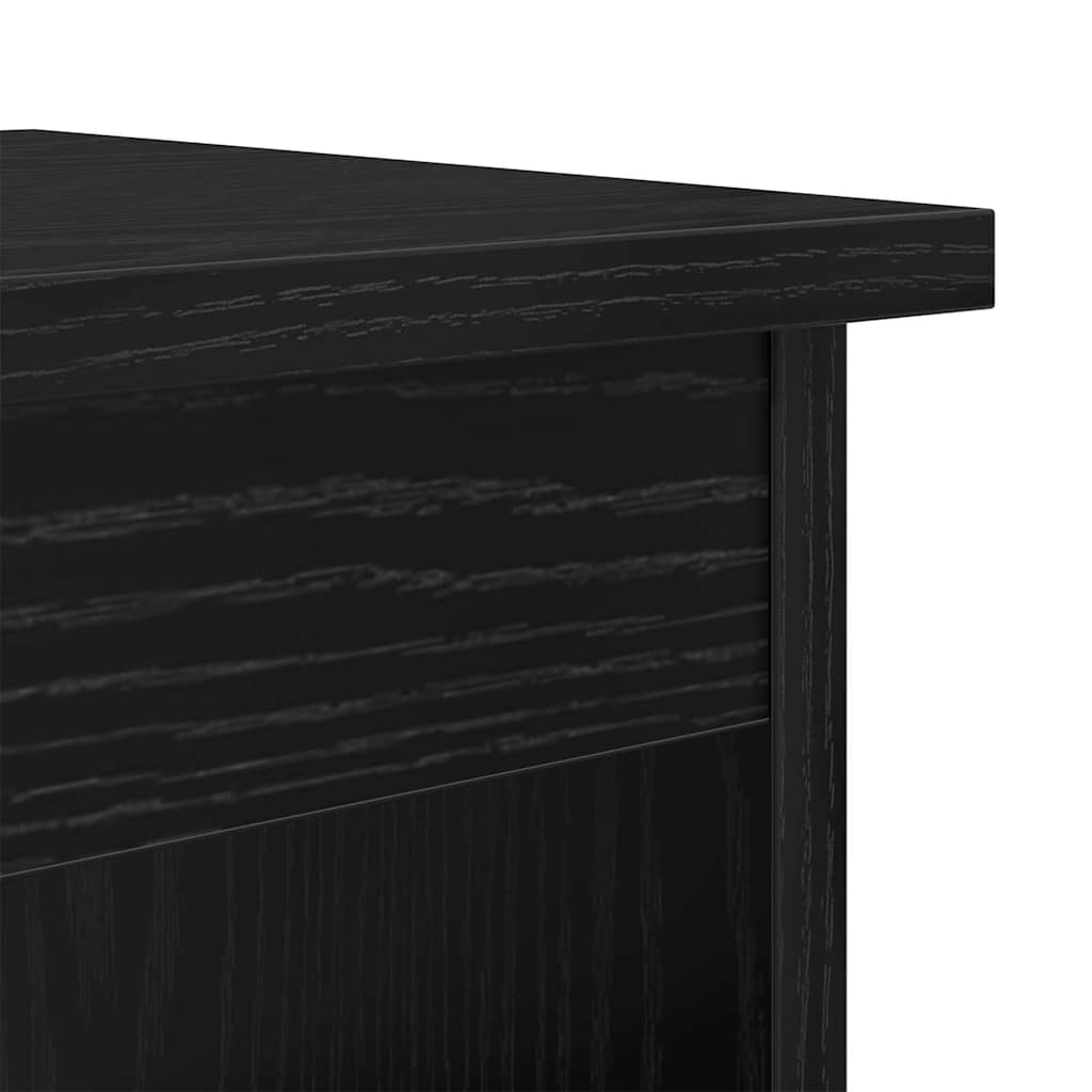 Coffee Table 3 pcs Black Oak 48 x 45 x 45 cm Engineered Wood