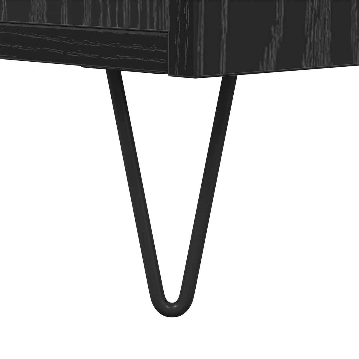 Sideboard Black oak 34 x 34.5 x 90 cm Engineered Wood