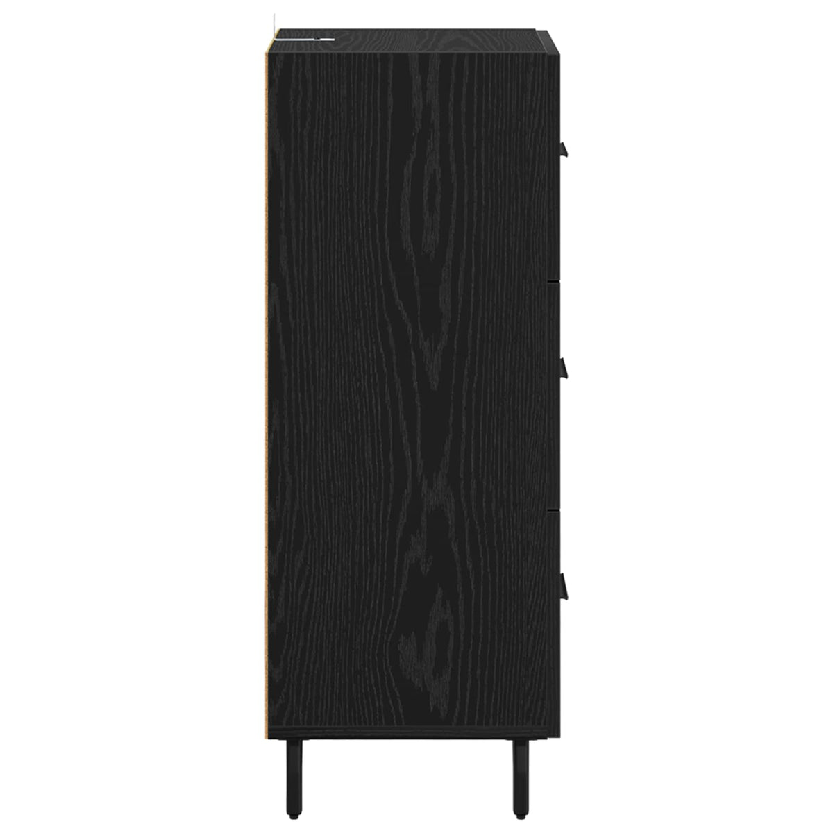 Sideboard Black oak 34 x 34.5 x 90 cm Engineered Wood