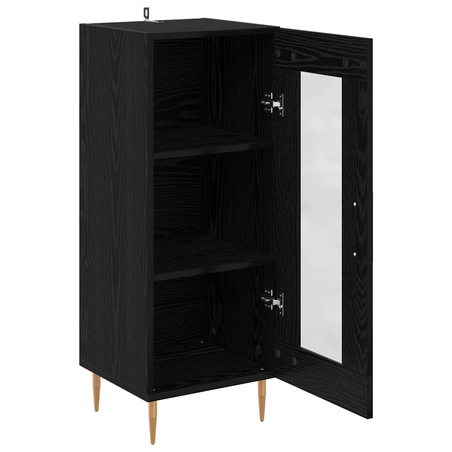 Sideboard Black oak 34 x 34.5 x 90 cm Engineered Wood