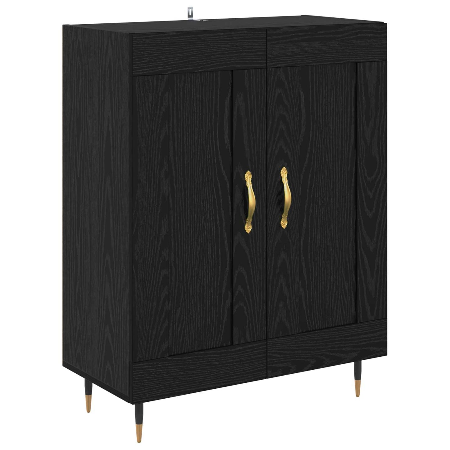 Sideboard Black Oak 69.5 x 34 x 90 cm Engineered Wood