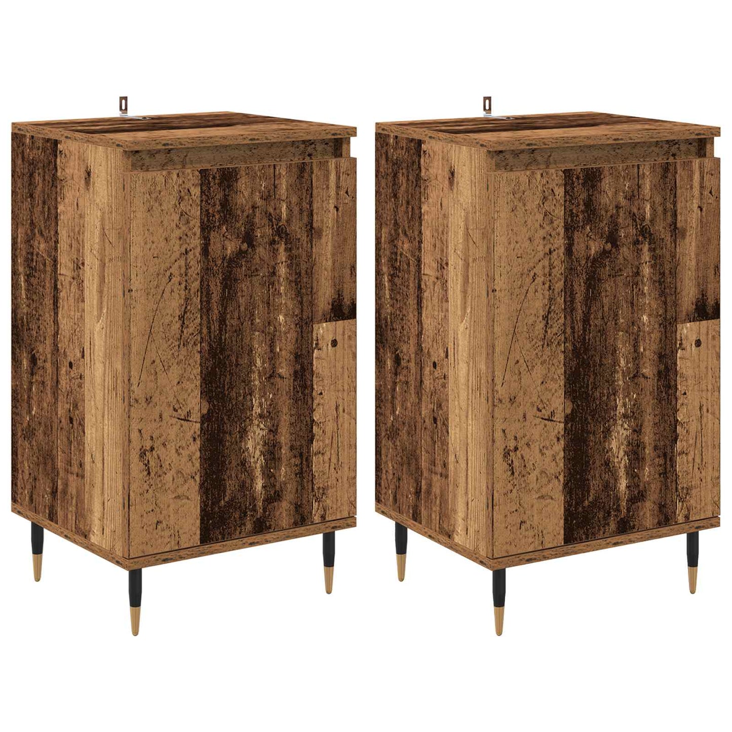 Sideboard 2 pcs Old Wood 40 x 35 x 70 cm