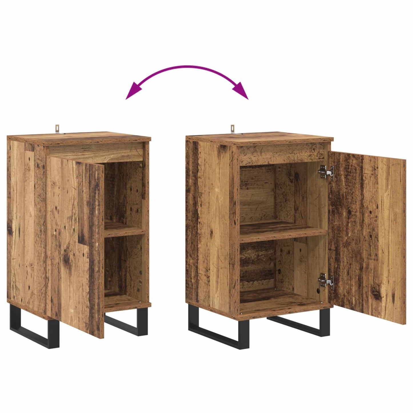 Sideboard Old Wood 40 x 35 x 70 cm Engineered Wood