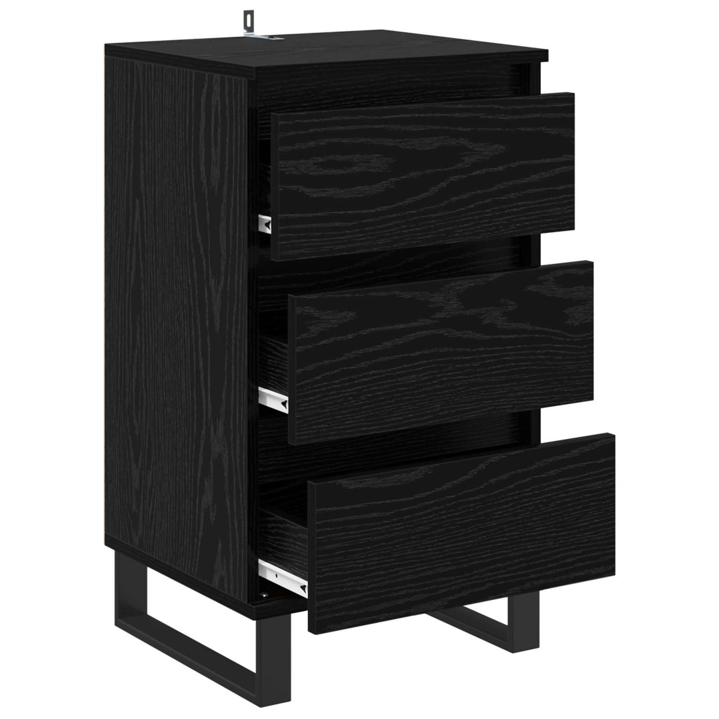 Sideboard Black oak Engineered Wood
