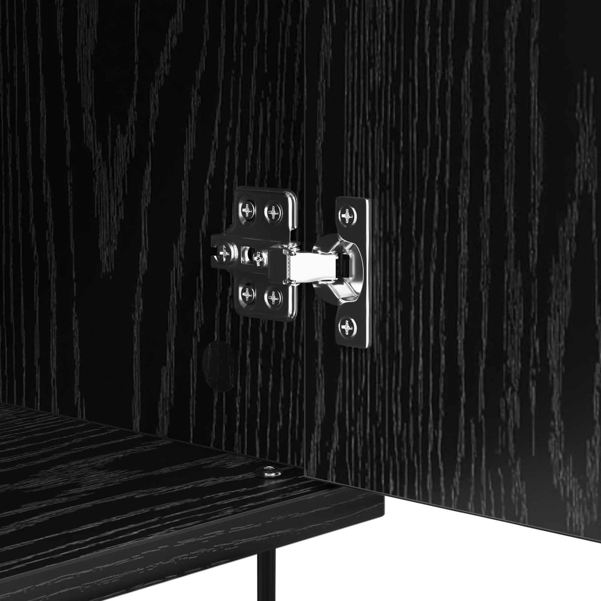 Sideboard Black oak 35 x 40 x 70 cm Engineered Wood
