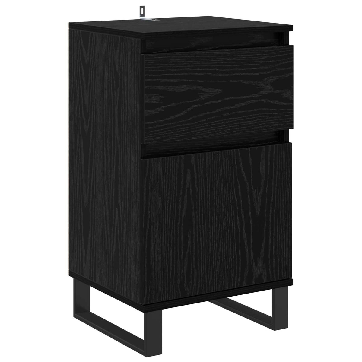 Sideboard Black oak 35 x 40 x 70 cm Engineered Wood
