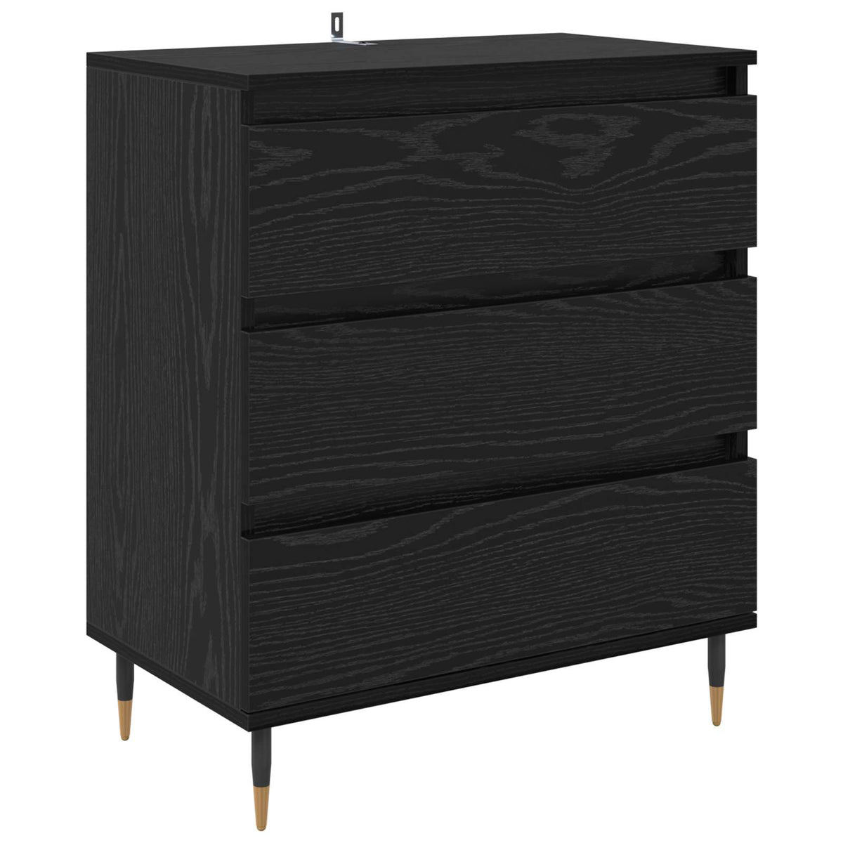 Sideboard Black Oak 60 x 35 x 70 cm Engineered Wood