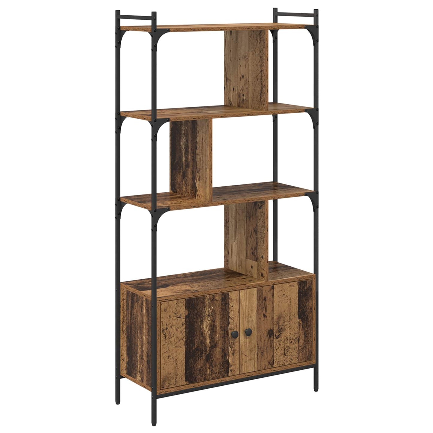 Bookcase 6-Tier 76.5 x 30 x 154.5 cm Engineered Wood