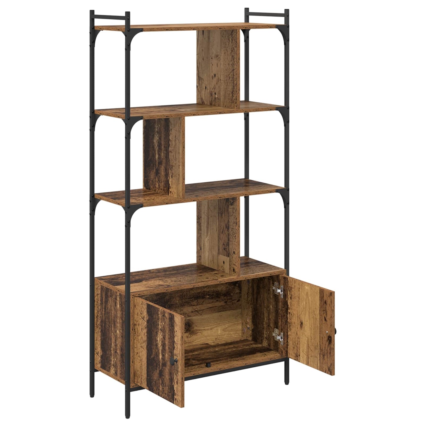 Bookcase 6-Tier 76.5 x 30 x 154.5 cm Engineered Wood
