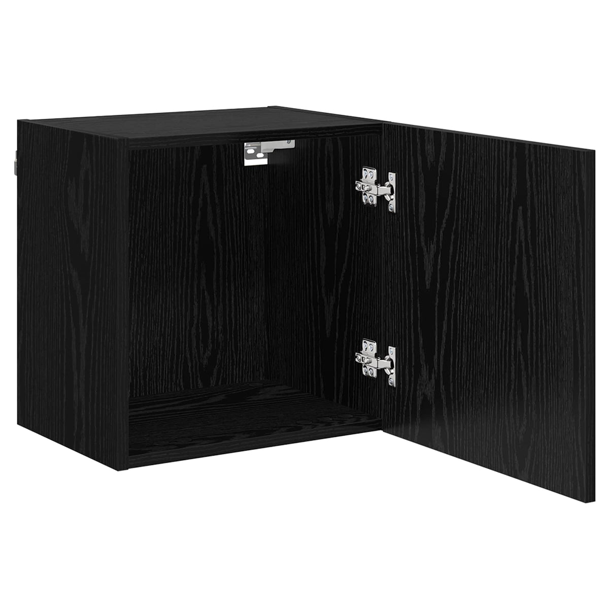 TV Wall Cabinets 2 pcs Black Oak Engineered Wood