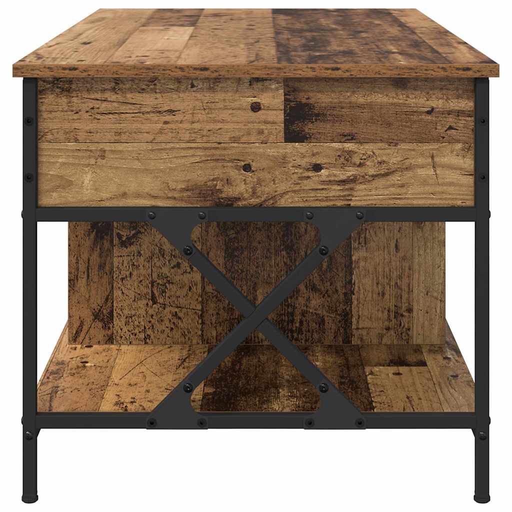 Coffee Table Old Wood 100 x 55 x 48.5 cm Engineered Wood