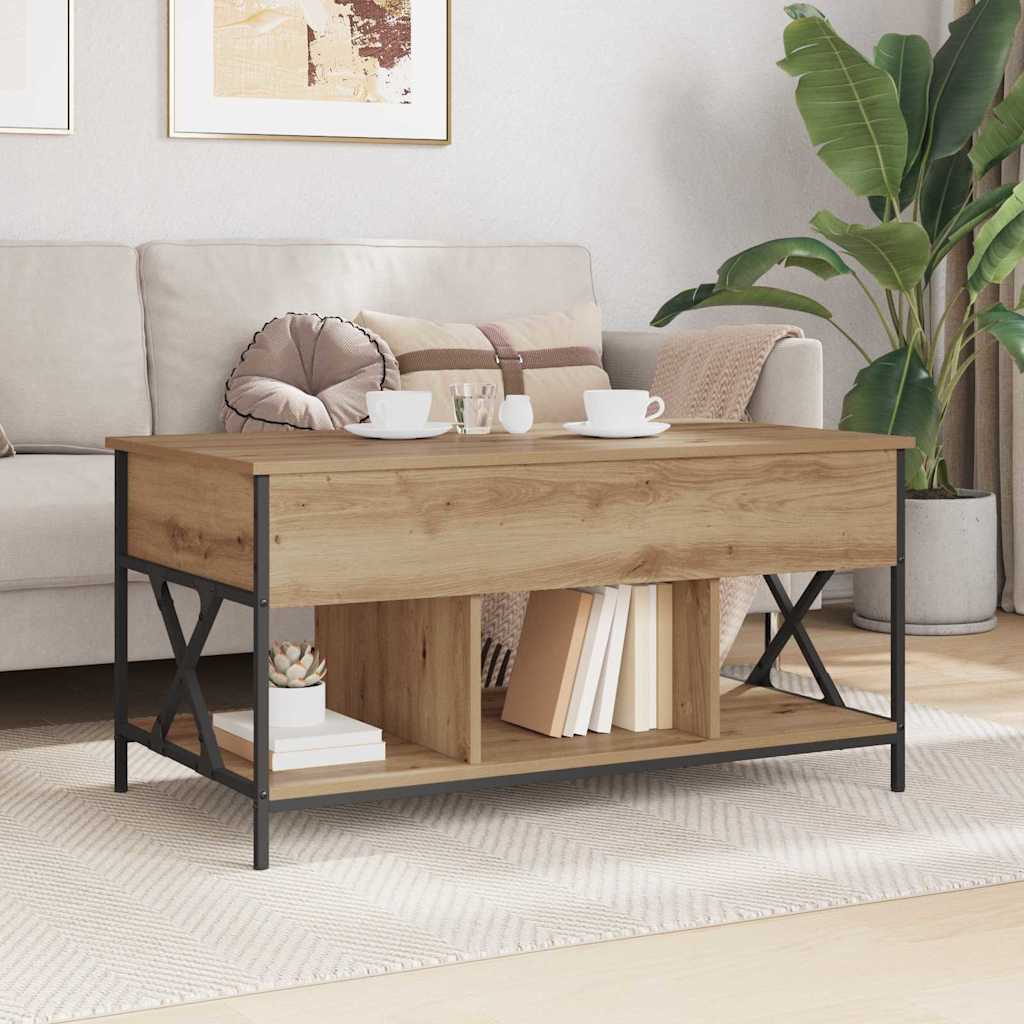 Coffee Table Artisan Oak 100 x 55 x 48.5 cm Engineered Wood