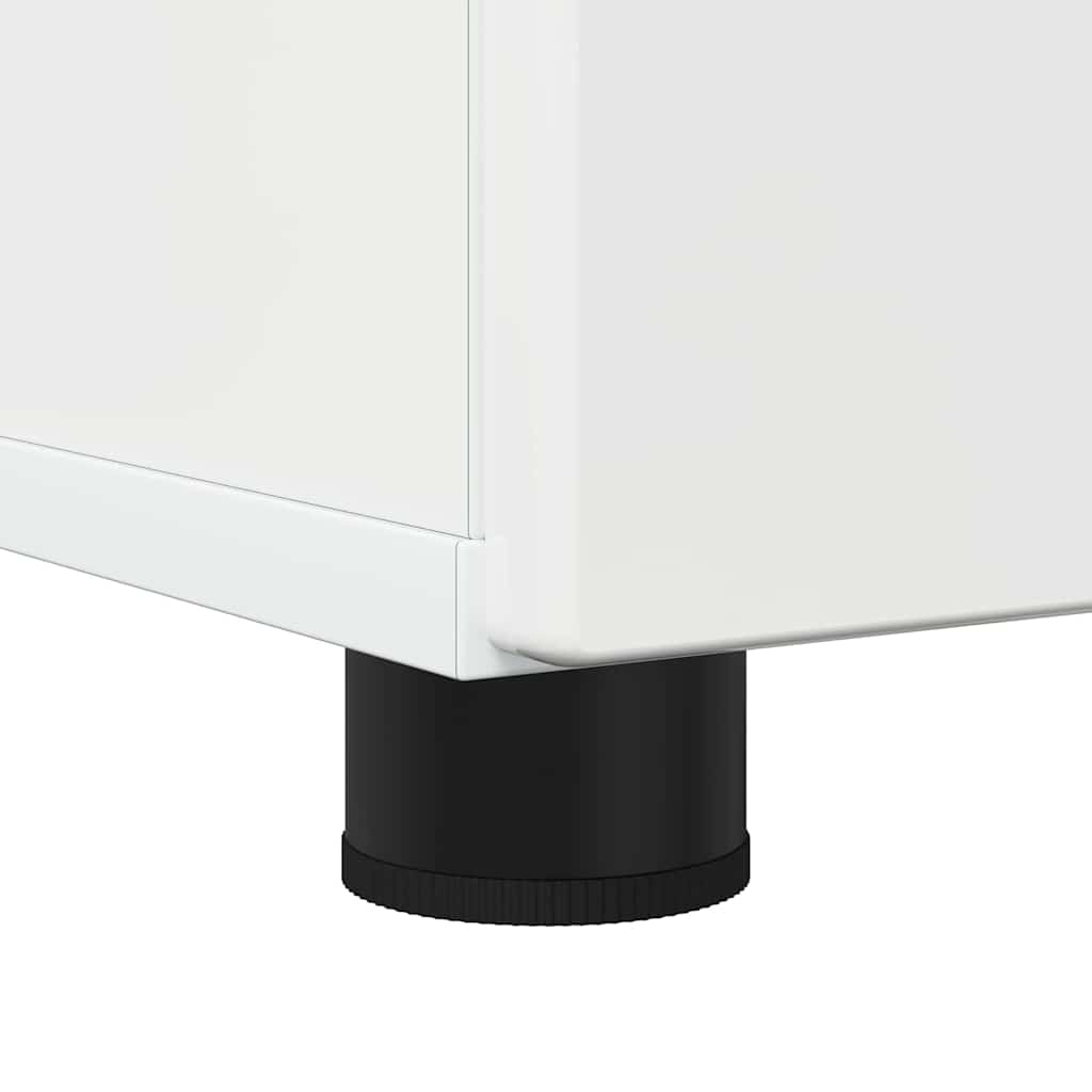 Bathroom Cabinet with Storage High Gloss White 60 x 35 x 80 cm
