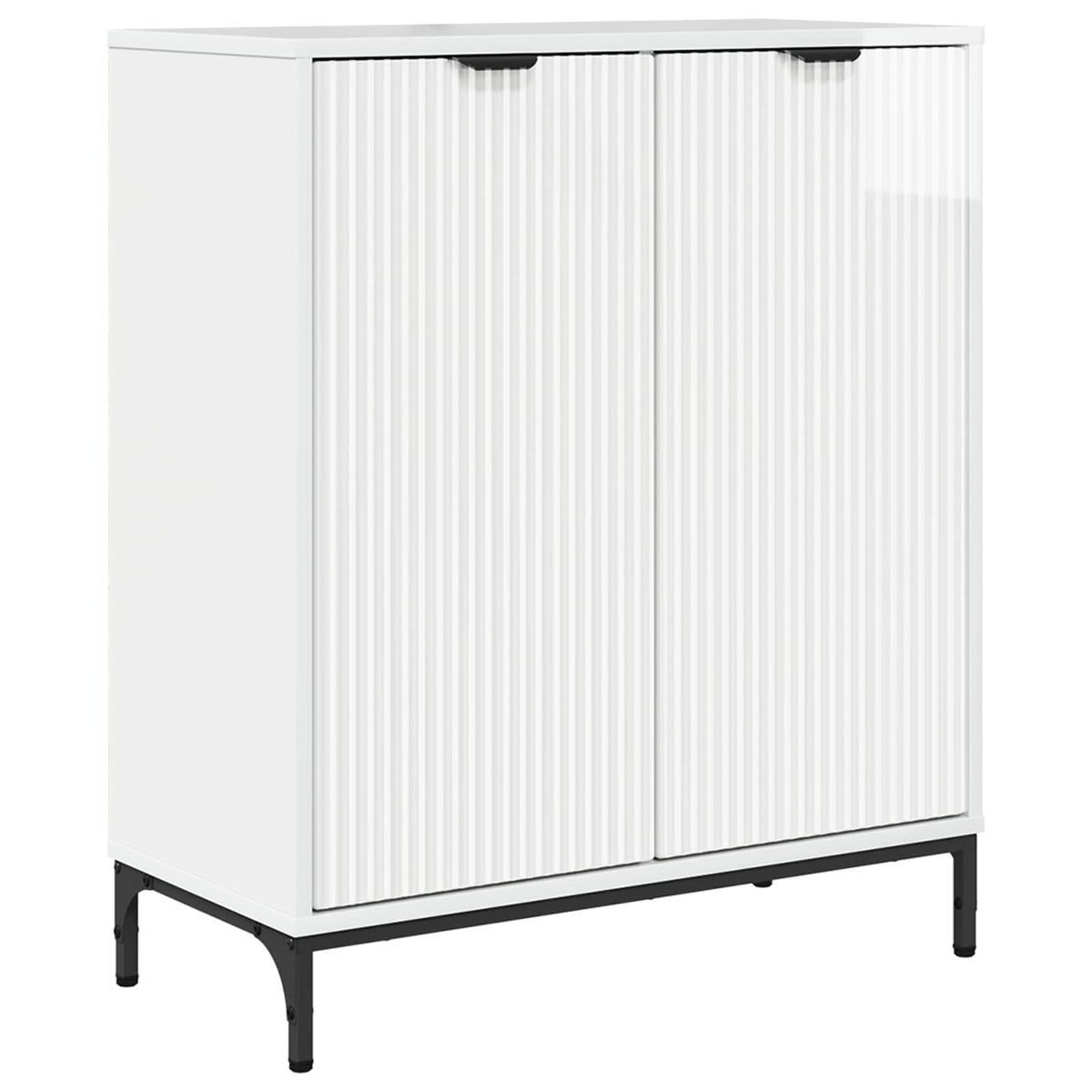 Sideboard High Gloss White 69.5 x 33 x 82 cm Engineered Wood