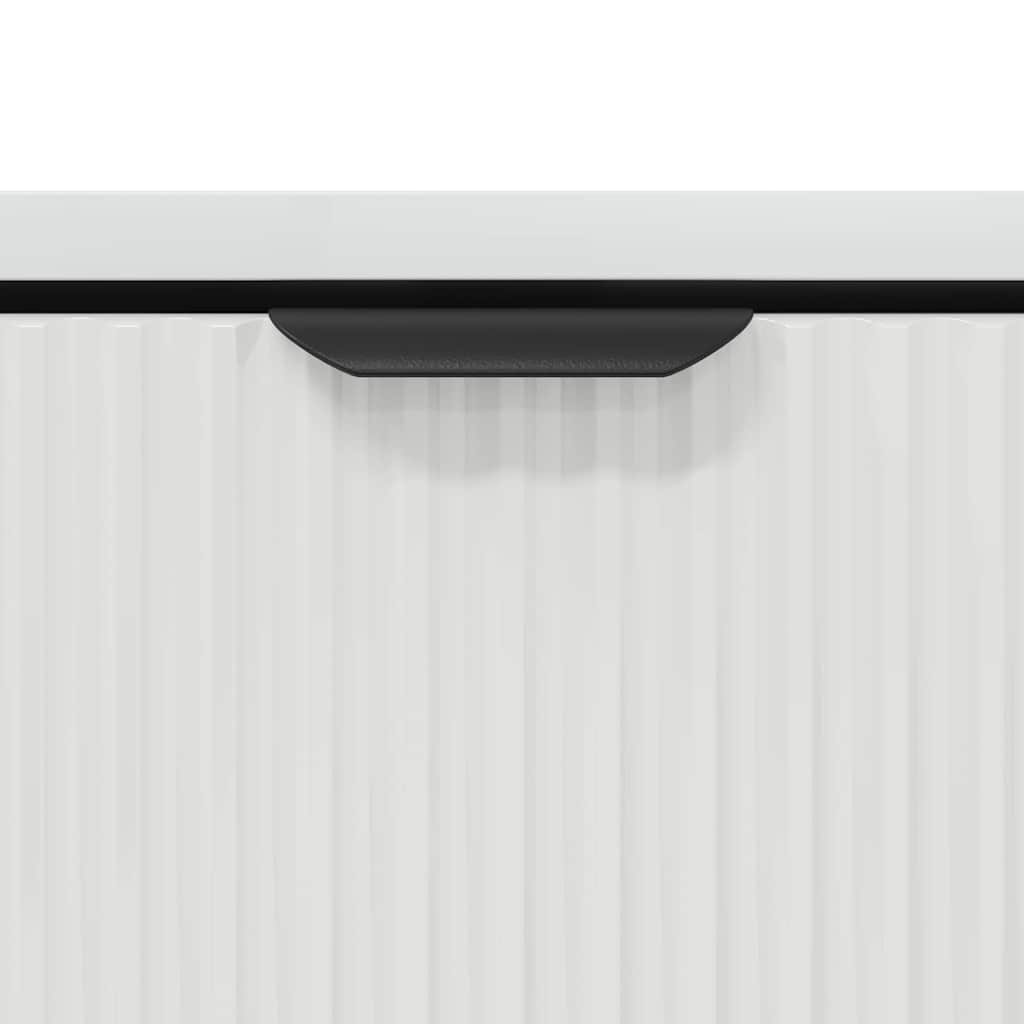 Coffee Table High Gloss White 90 x 49 x 46 cm Engineered Wood