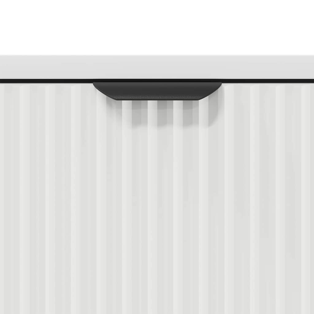 Sideboard White 89.5 x 33 x 82 cm Engineered Wood