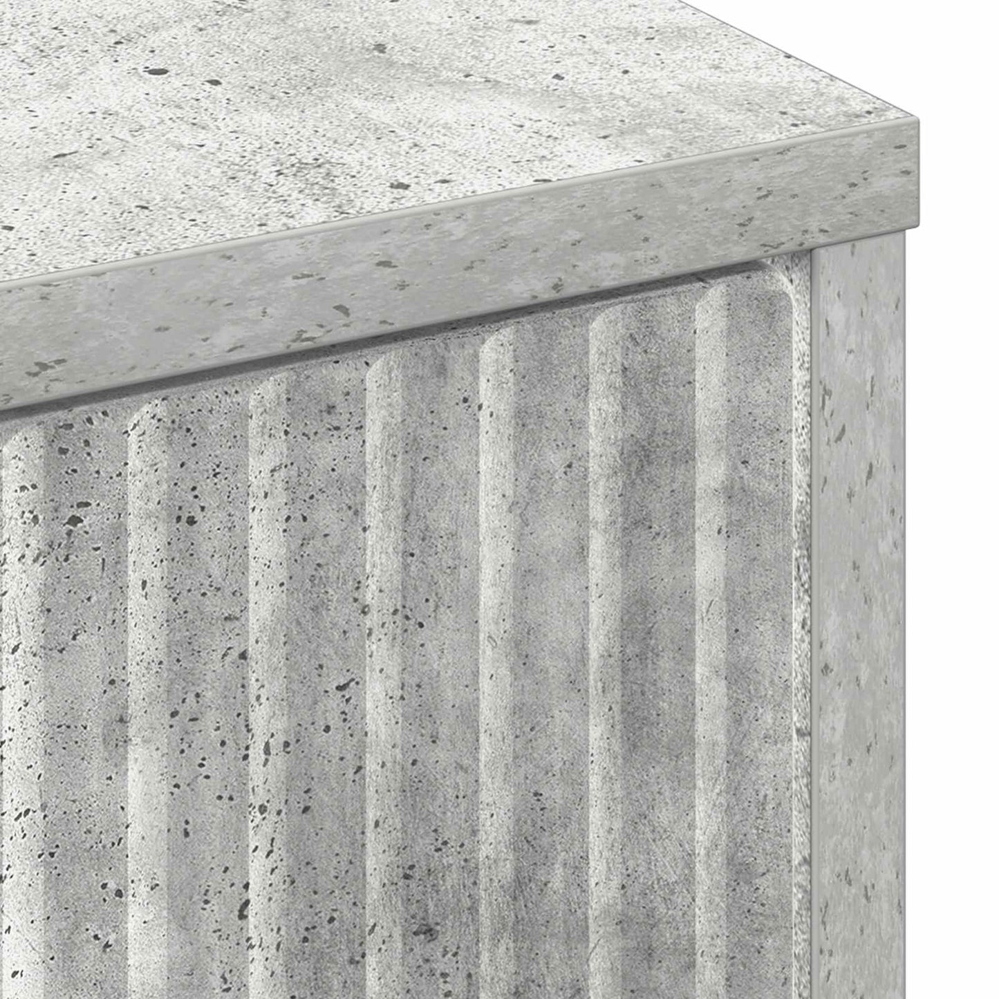 Sideboard Concrete Grey 89.5 x 33 x 82 cm Engineered Wood