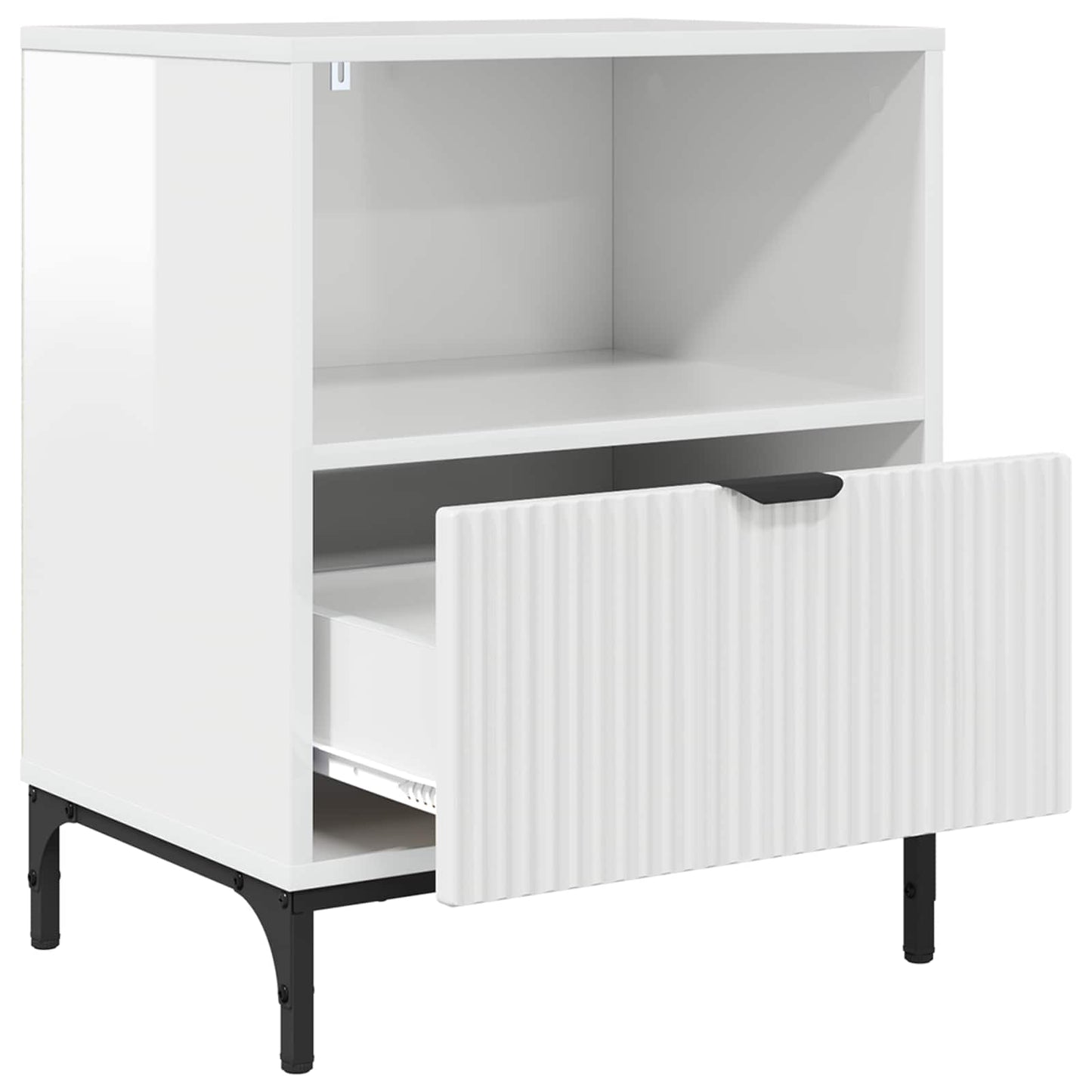 Bedside Cabinet 2 pcs High gloss white 49 x 36 x 61 cm