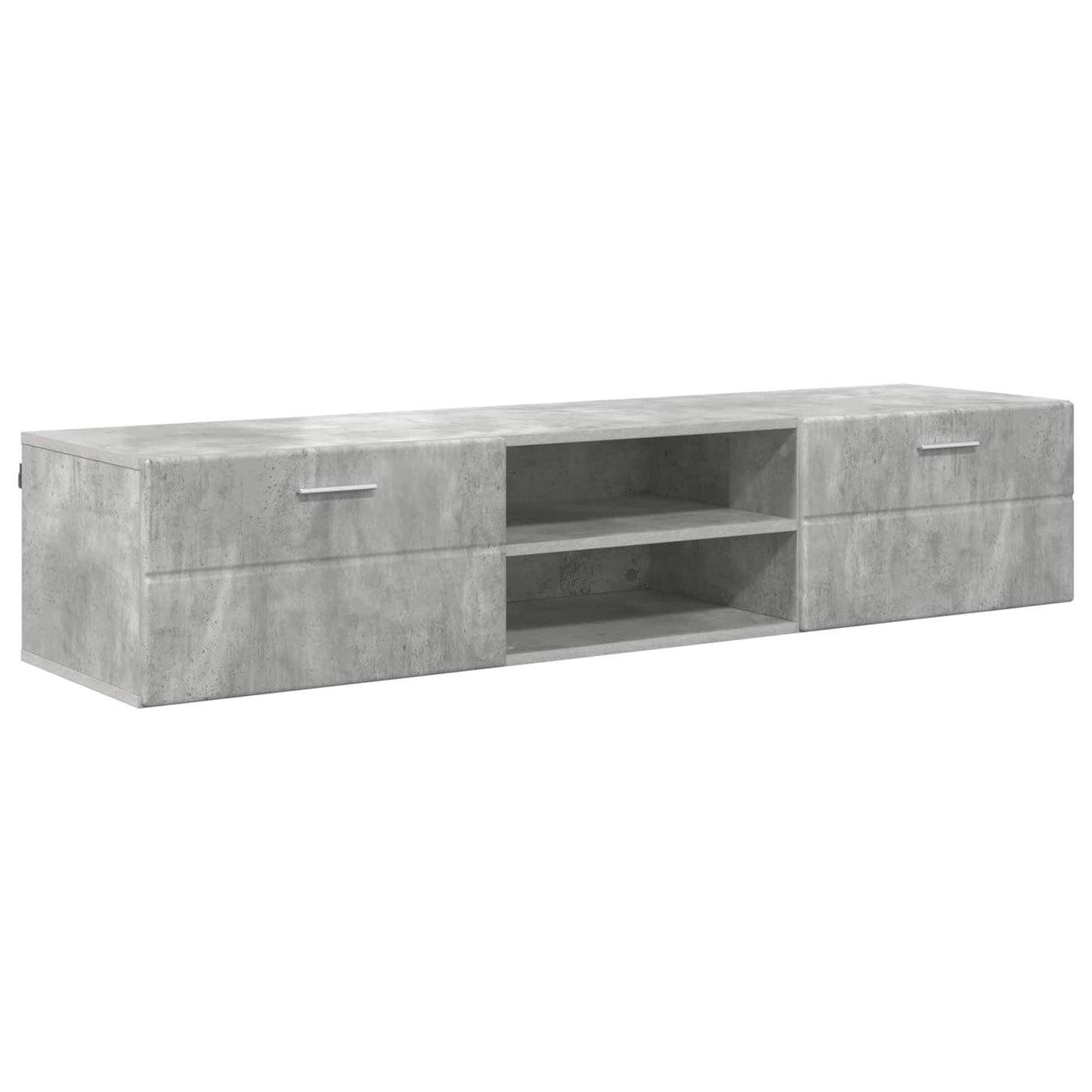 Wooden Cabinet 150 x 39 x 30 cm High Gloss White