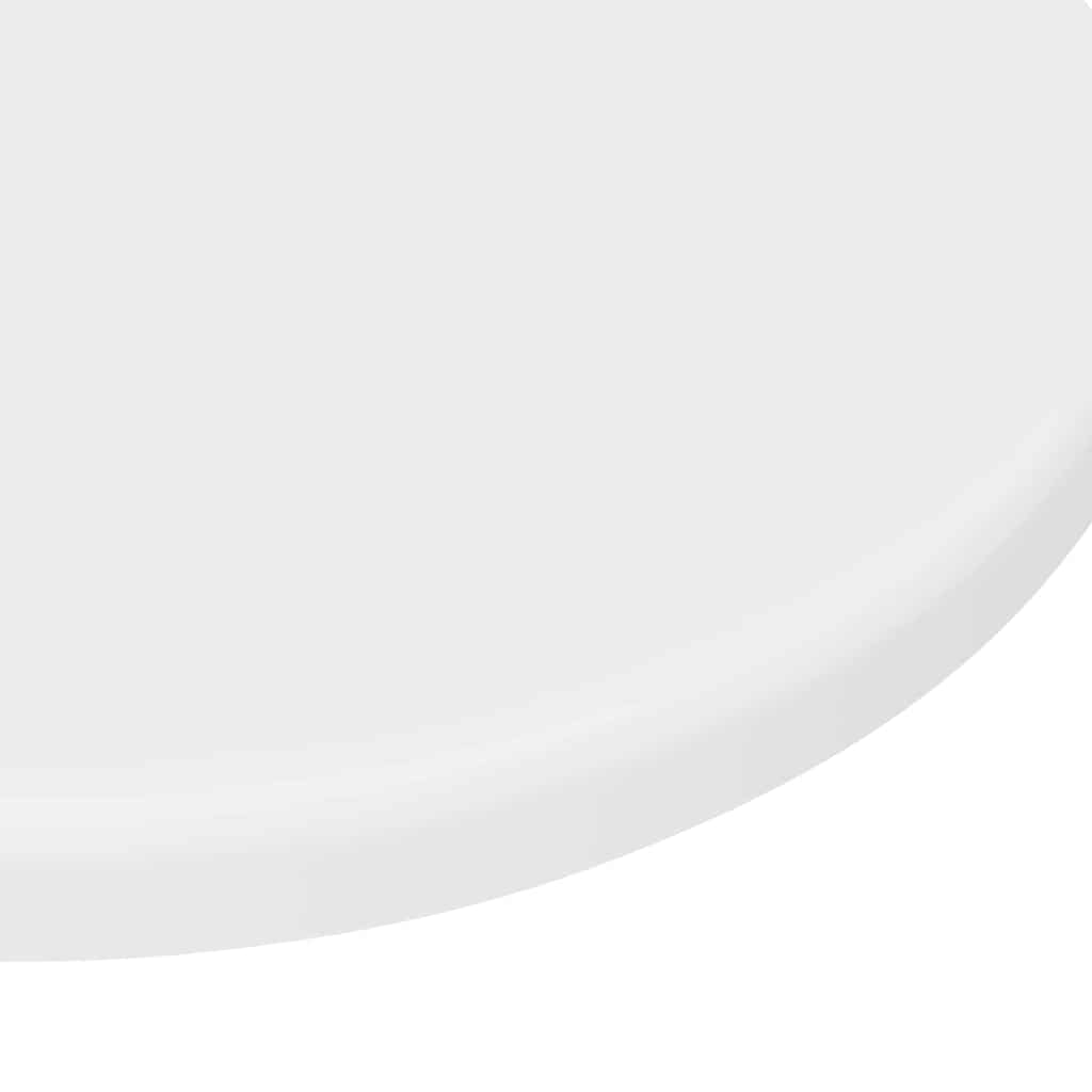 Table Top Ø 30 x 1.5 cm Round Engineered Wood White