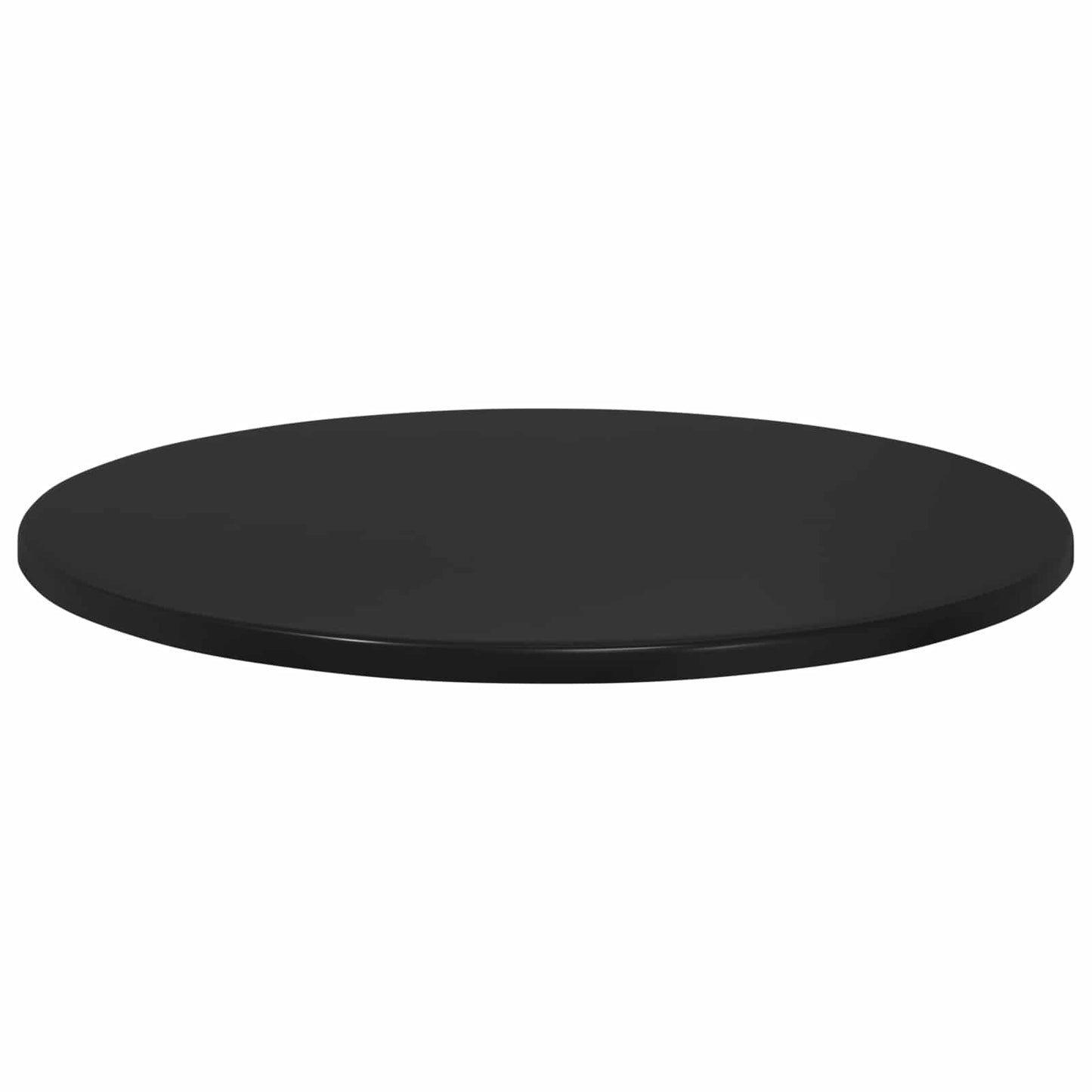 Table Top Ø 50 x 1.5 cm Round Engineered Wood Black