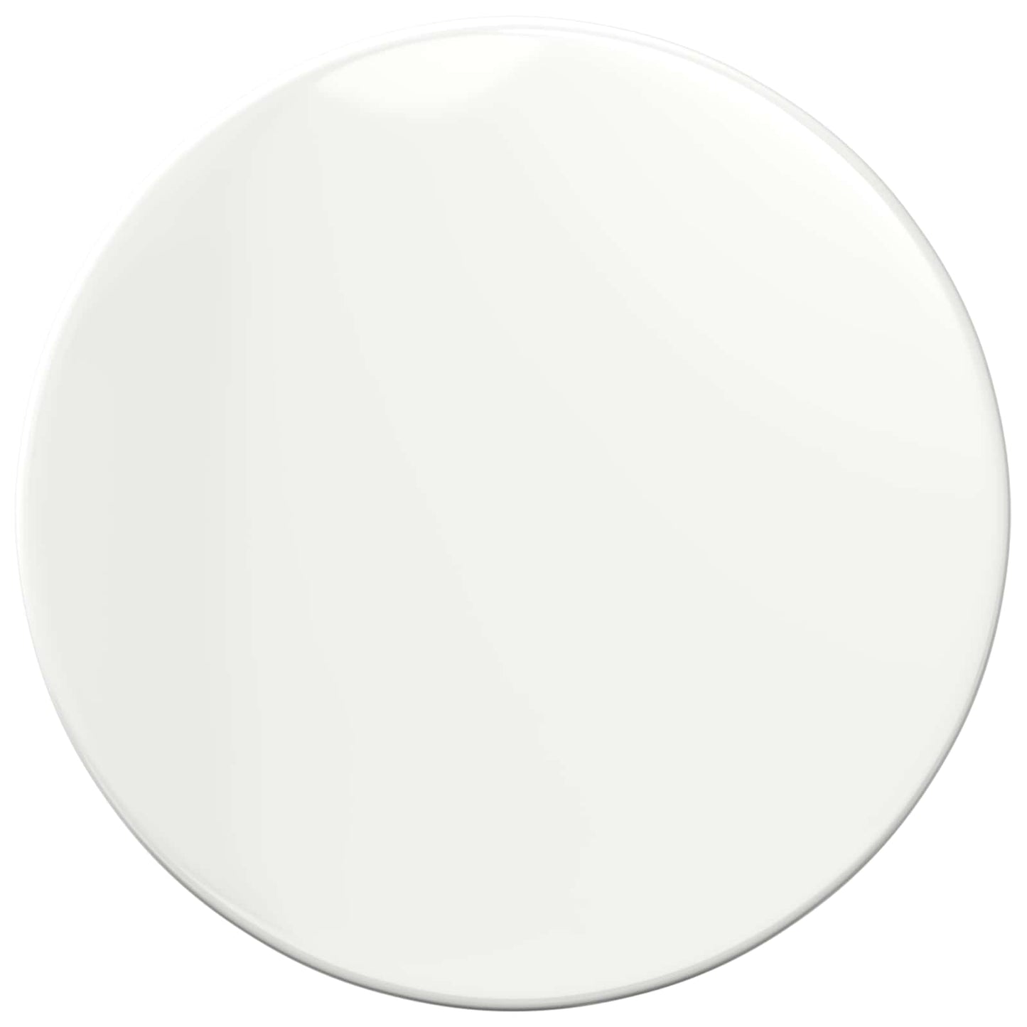 Table Top Ø 50 x 1.5 cm Round Engineered Wood High Gloss White
