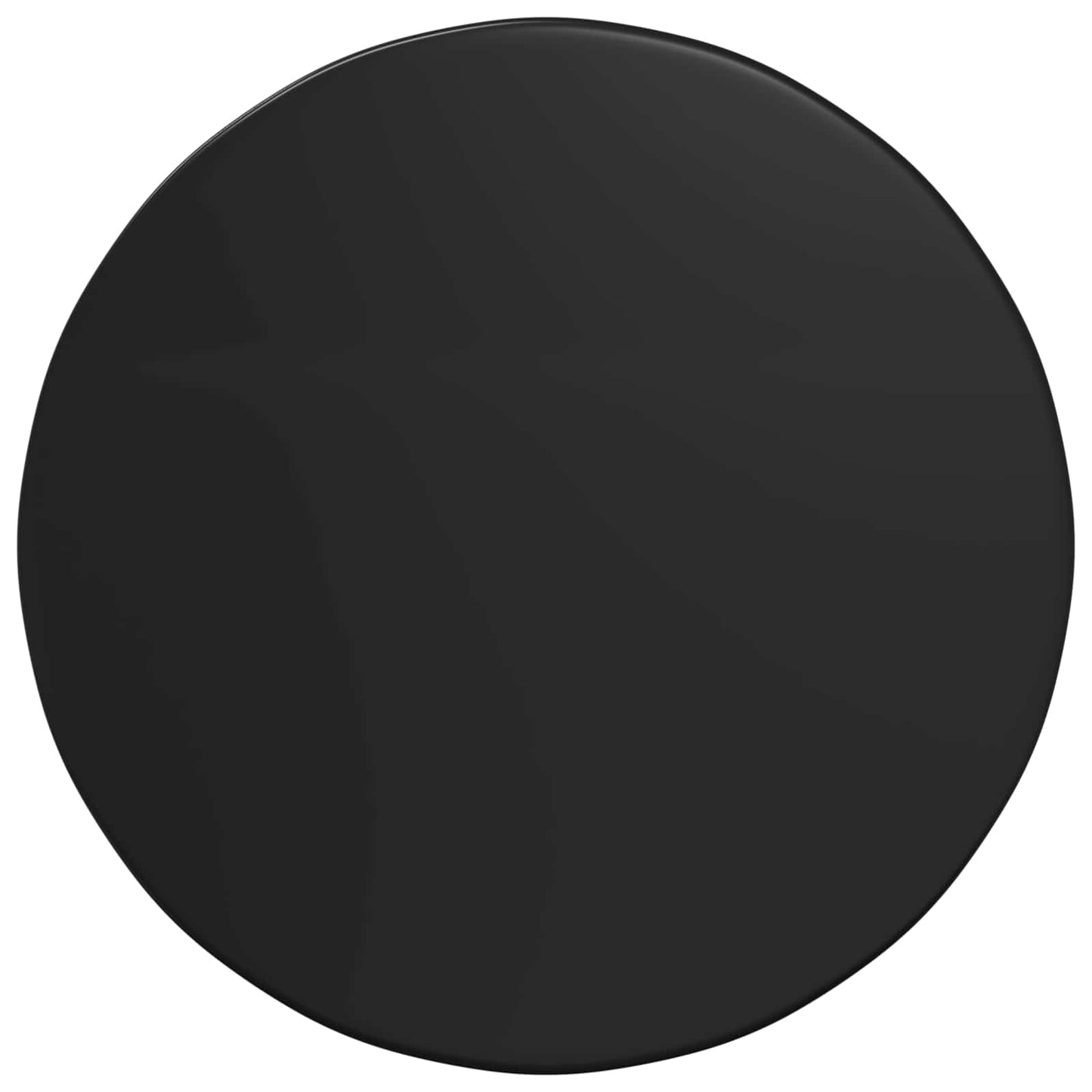 Table Top Ø 60 x 1.5 cm Round Engineered Wood Black