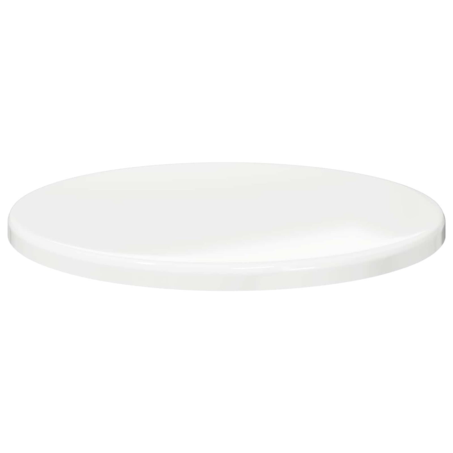 Table Top Ø 70 x 1.5 cm Round Engineered Wood High Gloss White