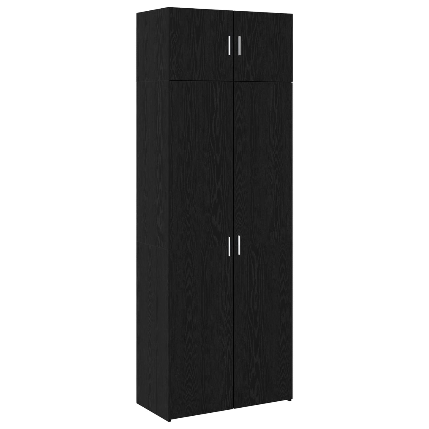 Storage Cabinet 3 pcs Black Oak 80 x 42.5 x 225 cm