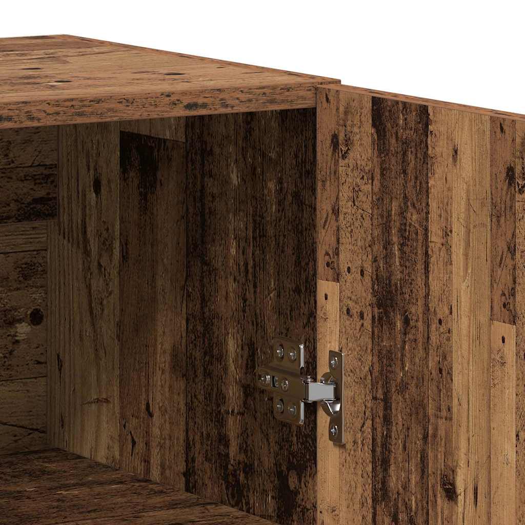 Highboard 2 pcs Old wood 69.5 x 34 x 180 cm Engineered Wood