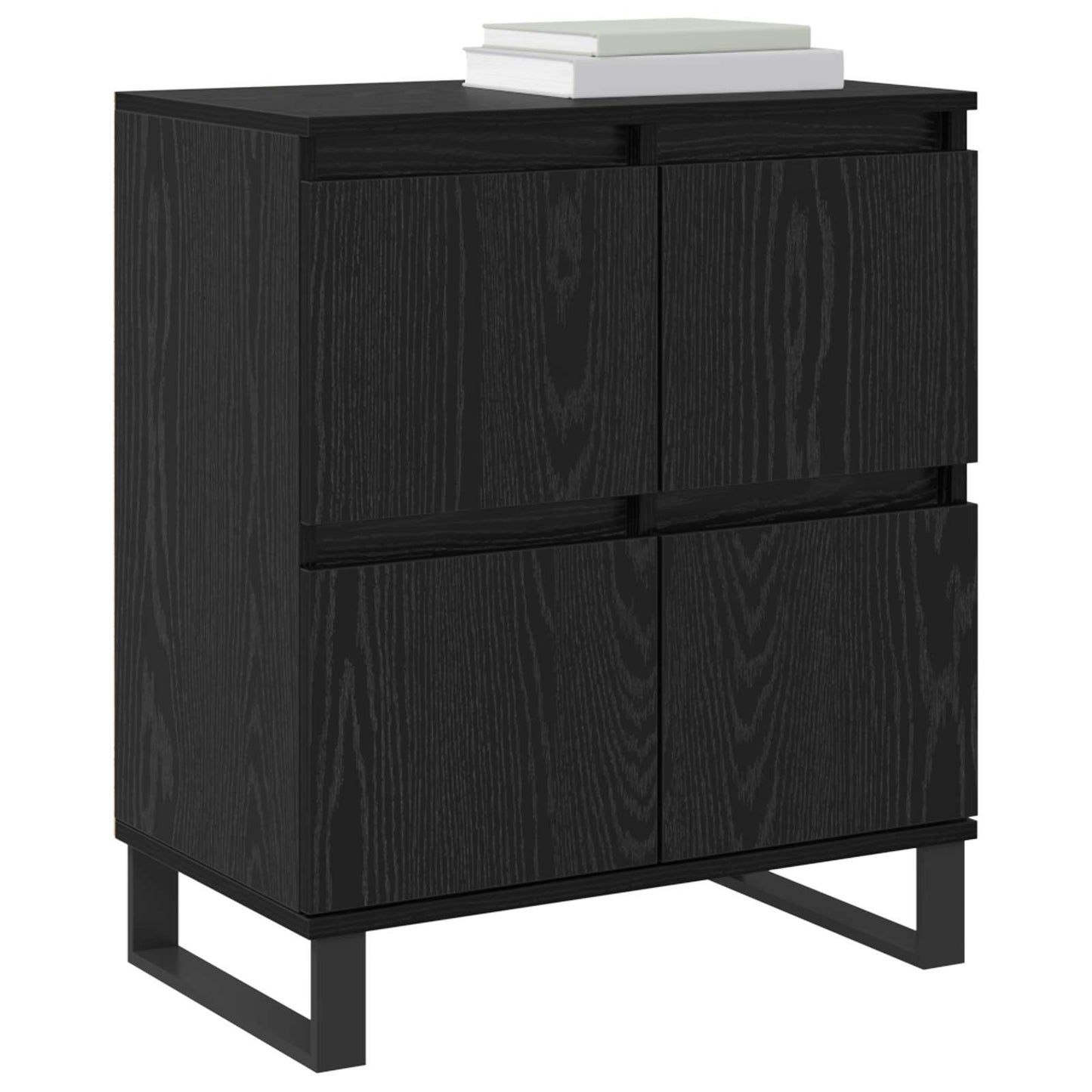 Sideboard 2 pcs Black Oak 60 x 35 x 70 cm