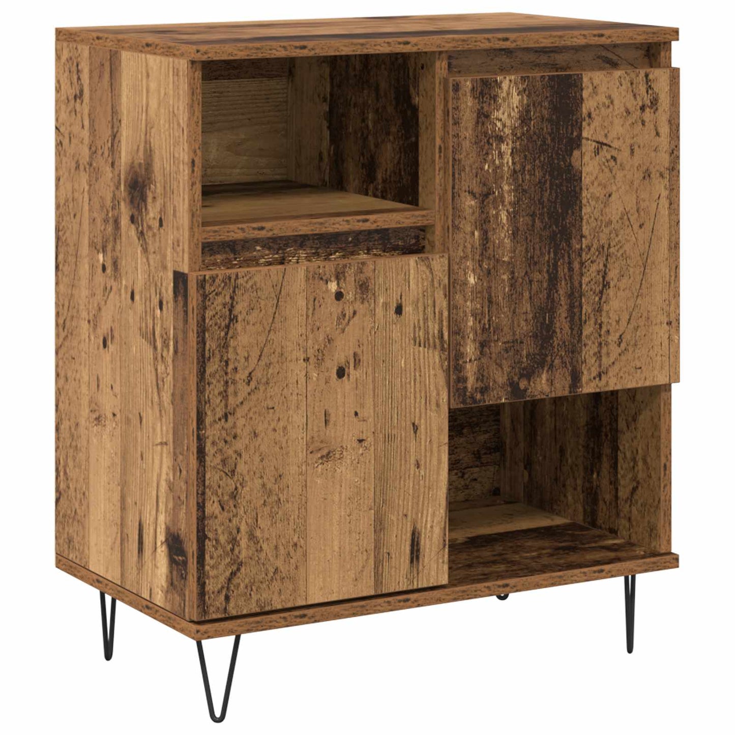 Sideboard 2 pcs Old Wood 60 x 35 x 70 cm