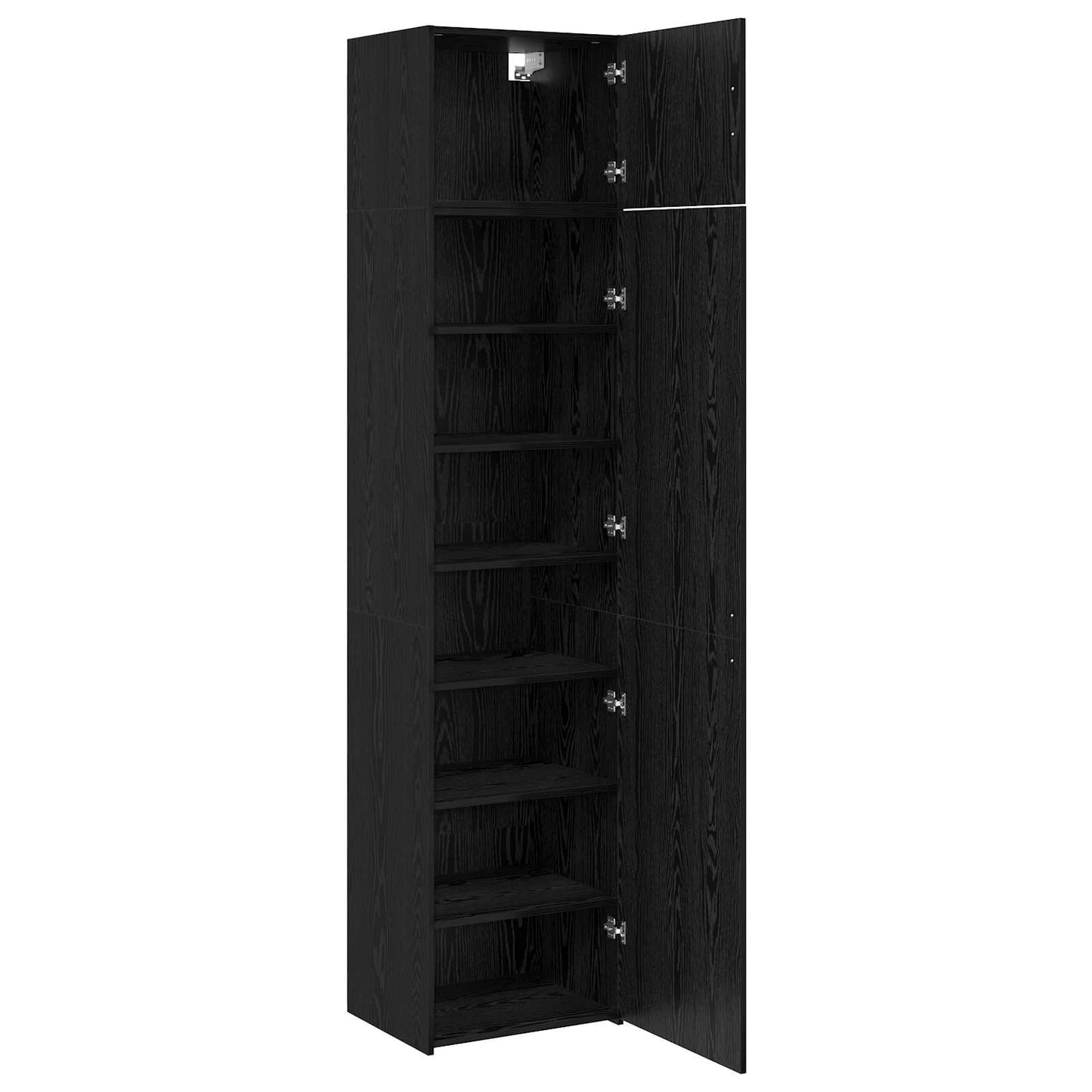 Sideboard 2 pcs Black Oak 50 x 41 x225 cm