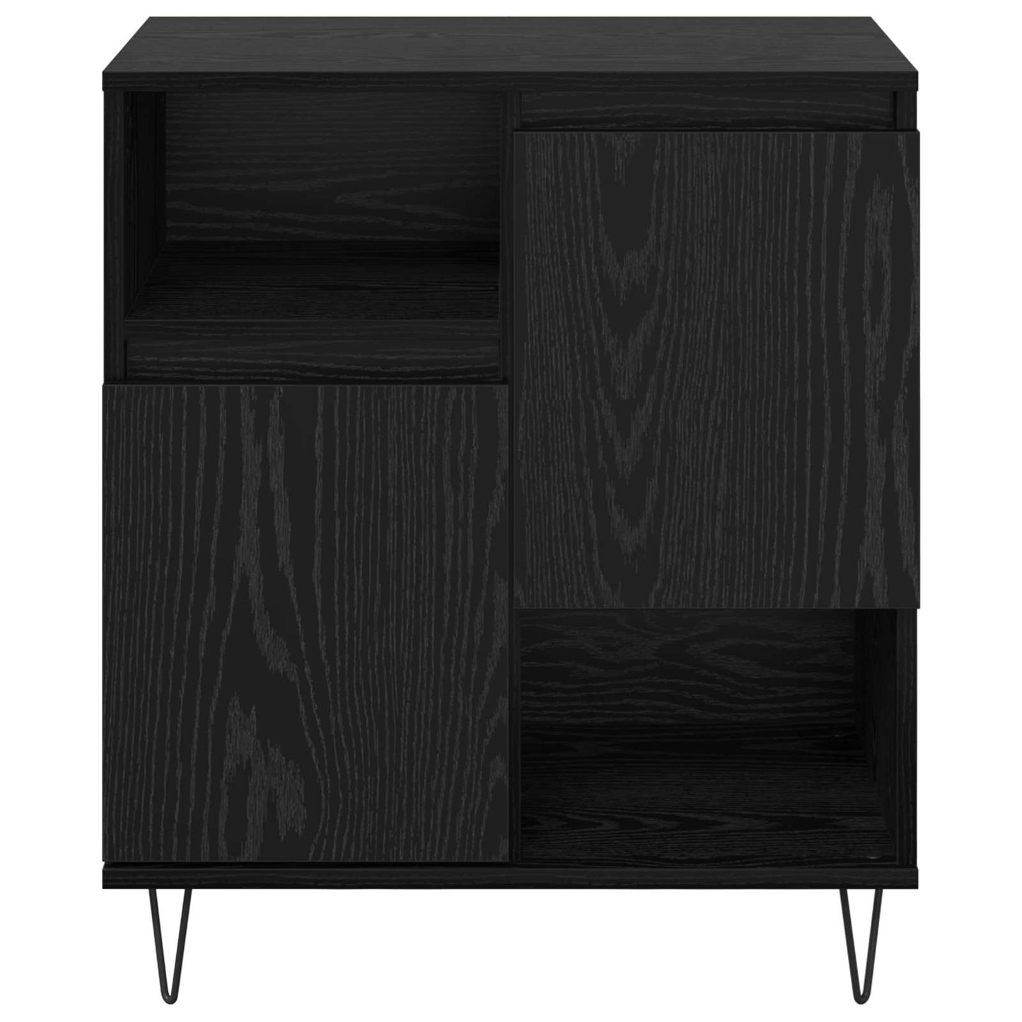 Sideboard 3 pcs Black Oak 60 x 35 x 70 cm
