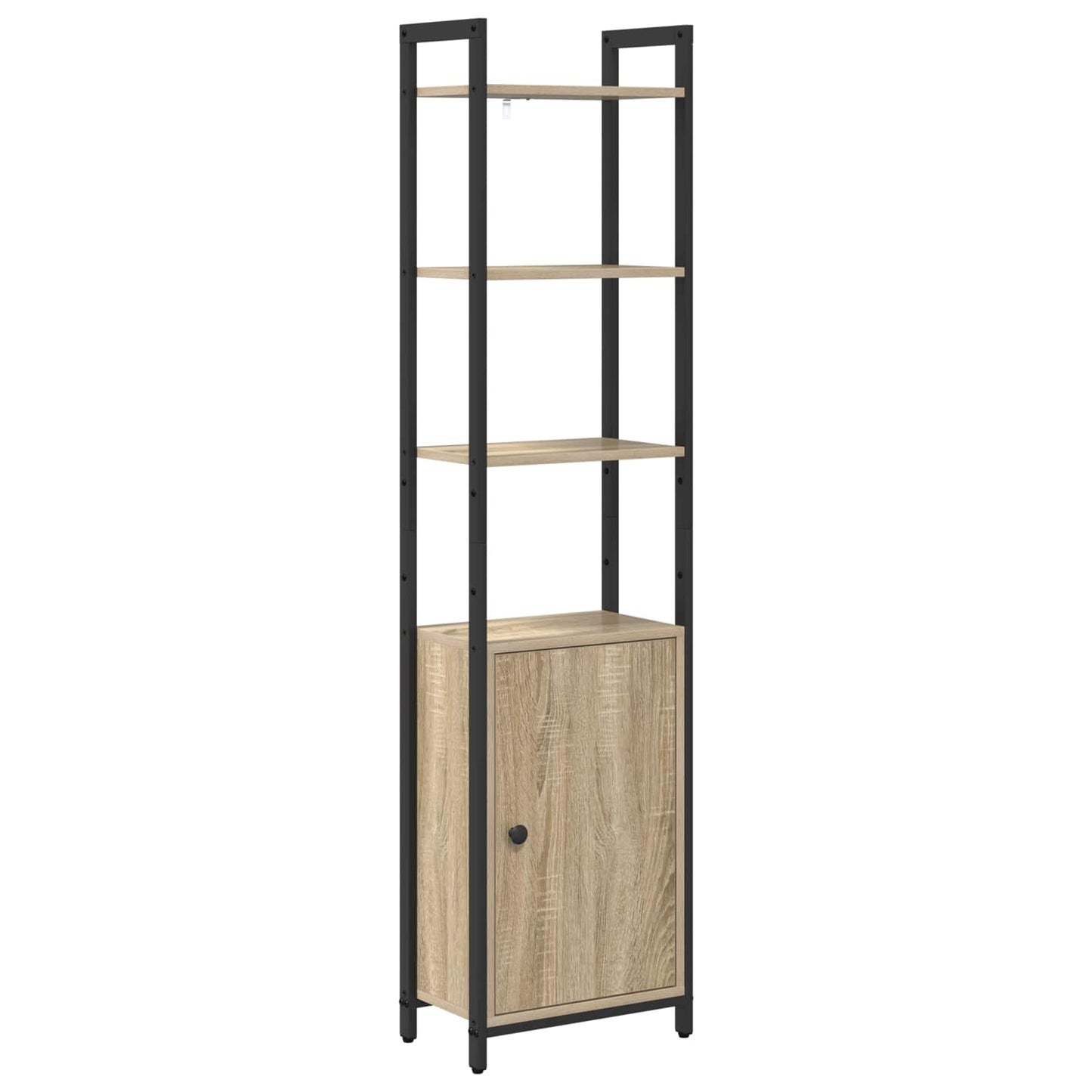Book Cabinet 6-Tier 40 x 24 x 161 cm Engineered Wood Sonoma Oak
