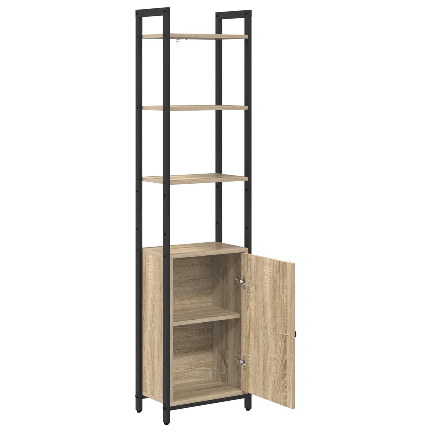 Book Cabinet 6-Tier 40 x 24 x 161 cm Engineered Wood Sonoma Oak