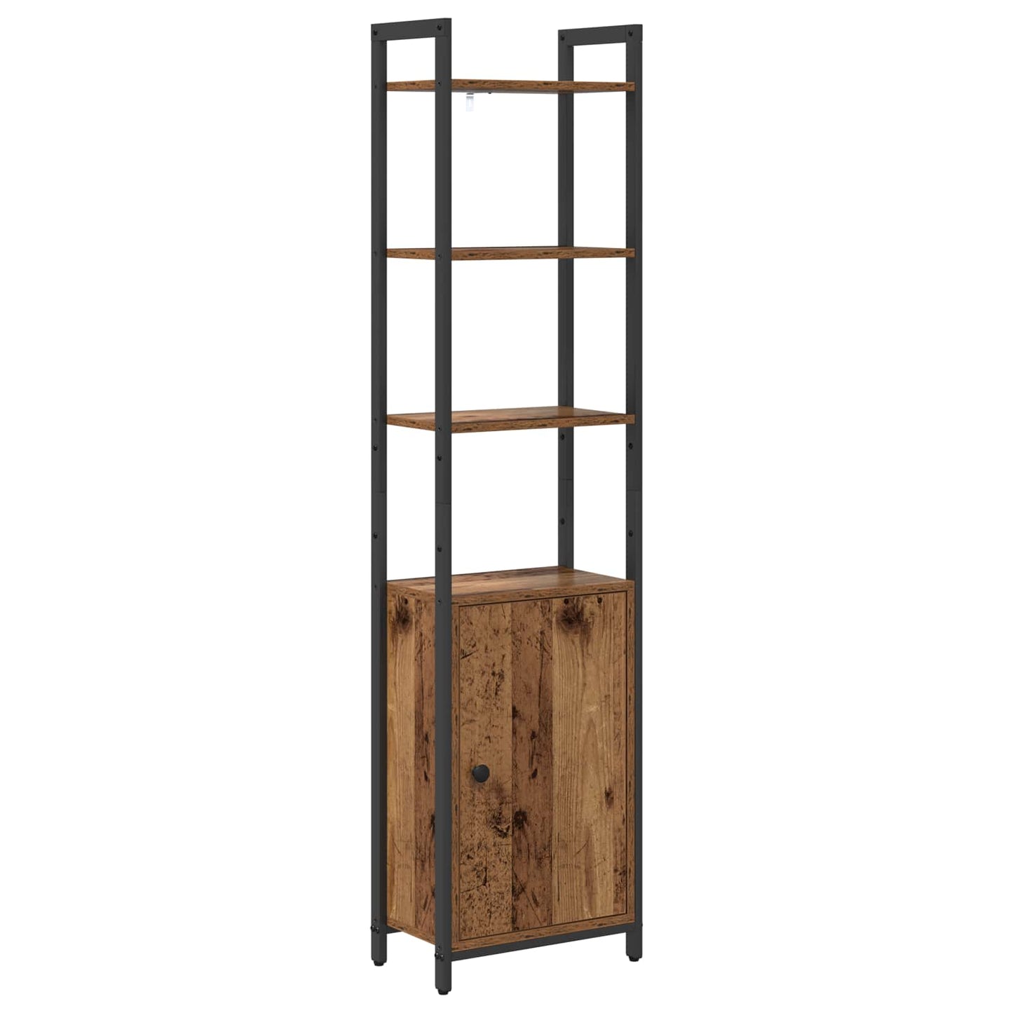 Book Cabinet 6-Tier 40 x 24 x 161 cm Engineered Wood Old Wood