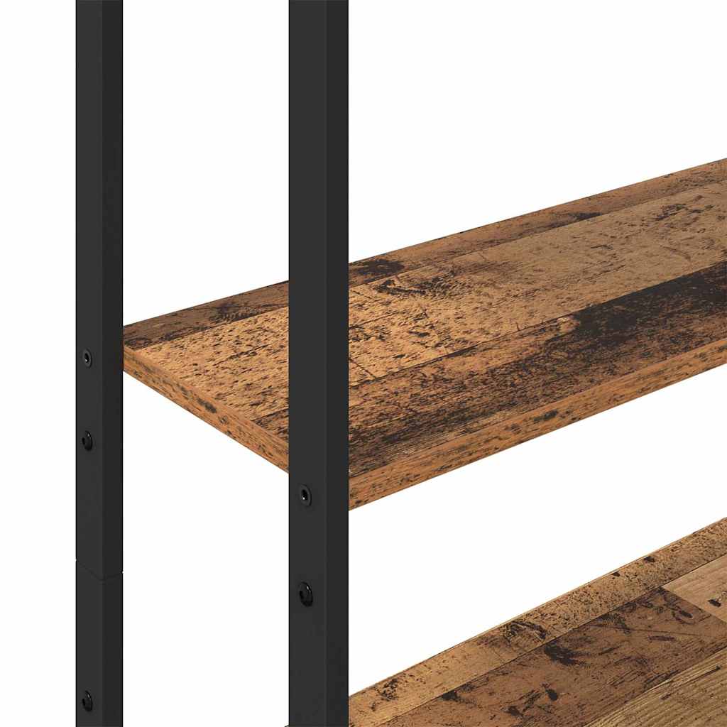 Book Cabinet 6-Tier 60 x 24 x 161 cm Engineered Wood Old Wood
