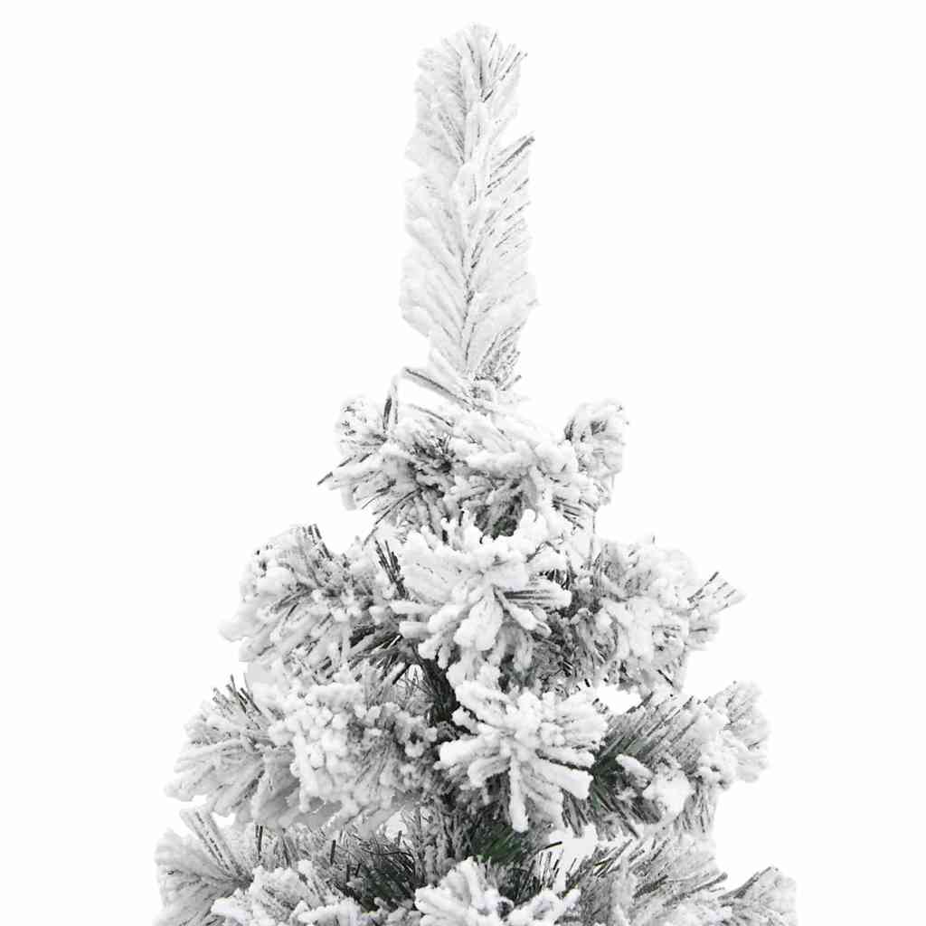 Artificial Christmas Tree with LED Light Green and white 150 cm