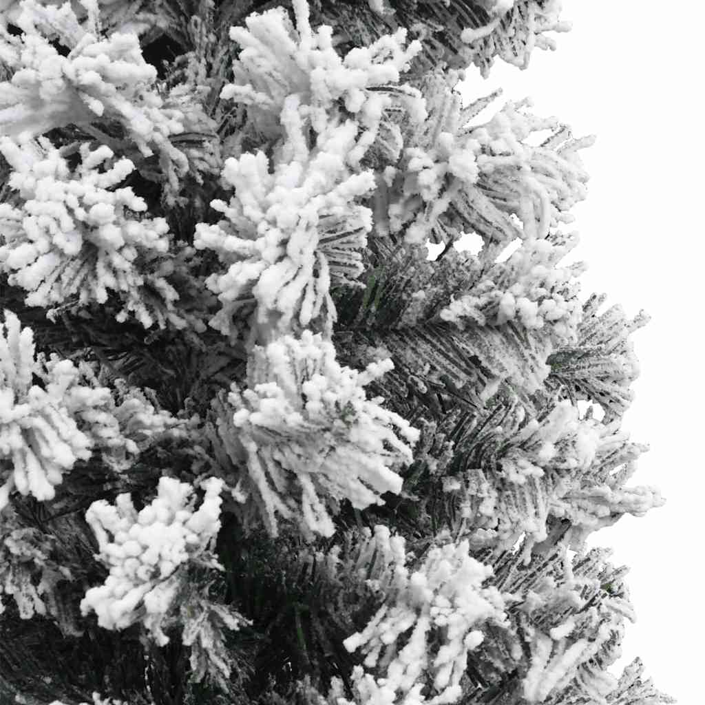 Artificial Christmas Tree with LED Light Green and white 210 cm